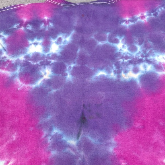 Peace Tie Die T-Shirt Adult Medium Colorful Fruit Of The Loom Lofteez Peace Love - Picture 8 of 15